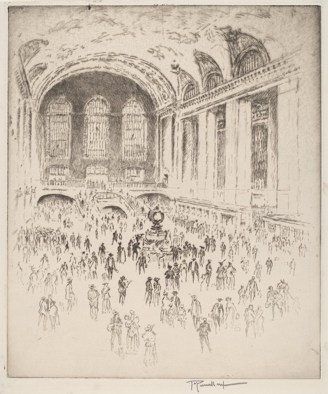 Vestíbulo, Grand Central, Nueva York de Joseph Pennell