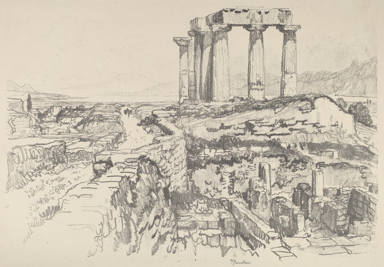 Corinto, hacia el golfo de Joseph Pennell