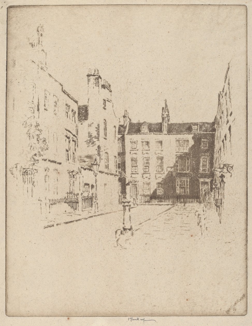 Cowley Street, Westminster de Joseph Pennell