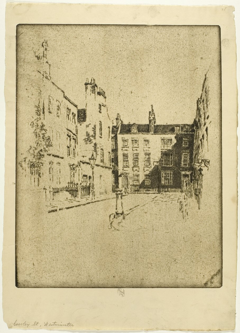 Calle Cowley, Westminster de Joseph Pennell