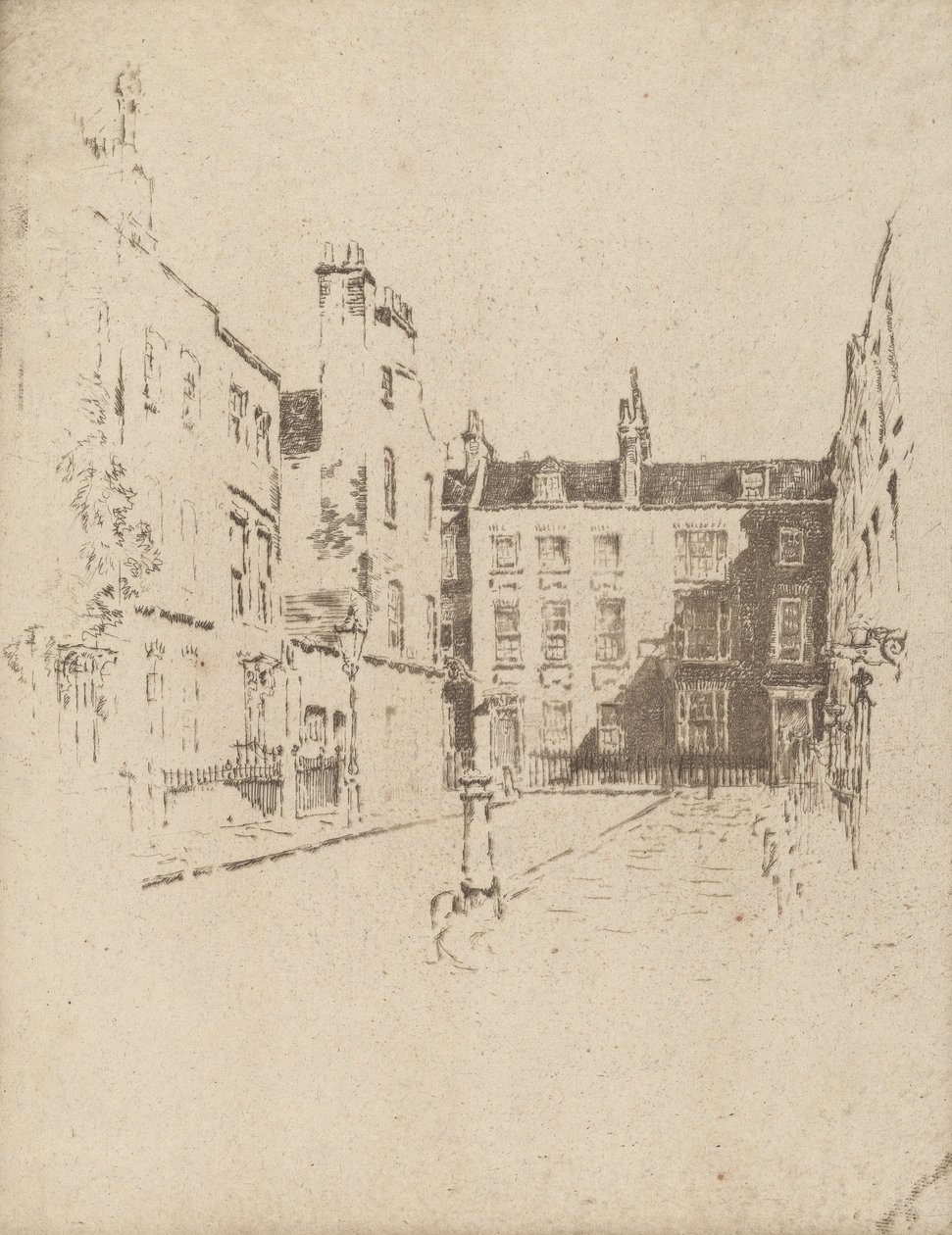 Cowley Street, Westminster, 1906 de Joseph Pennell