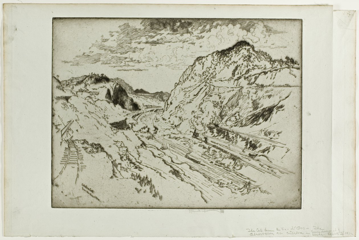 Corte Culebra, Panamá de Joseph Pennell