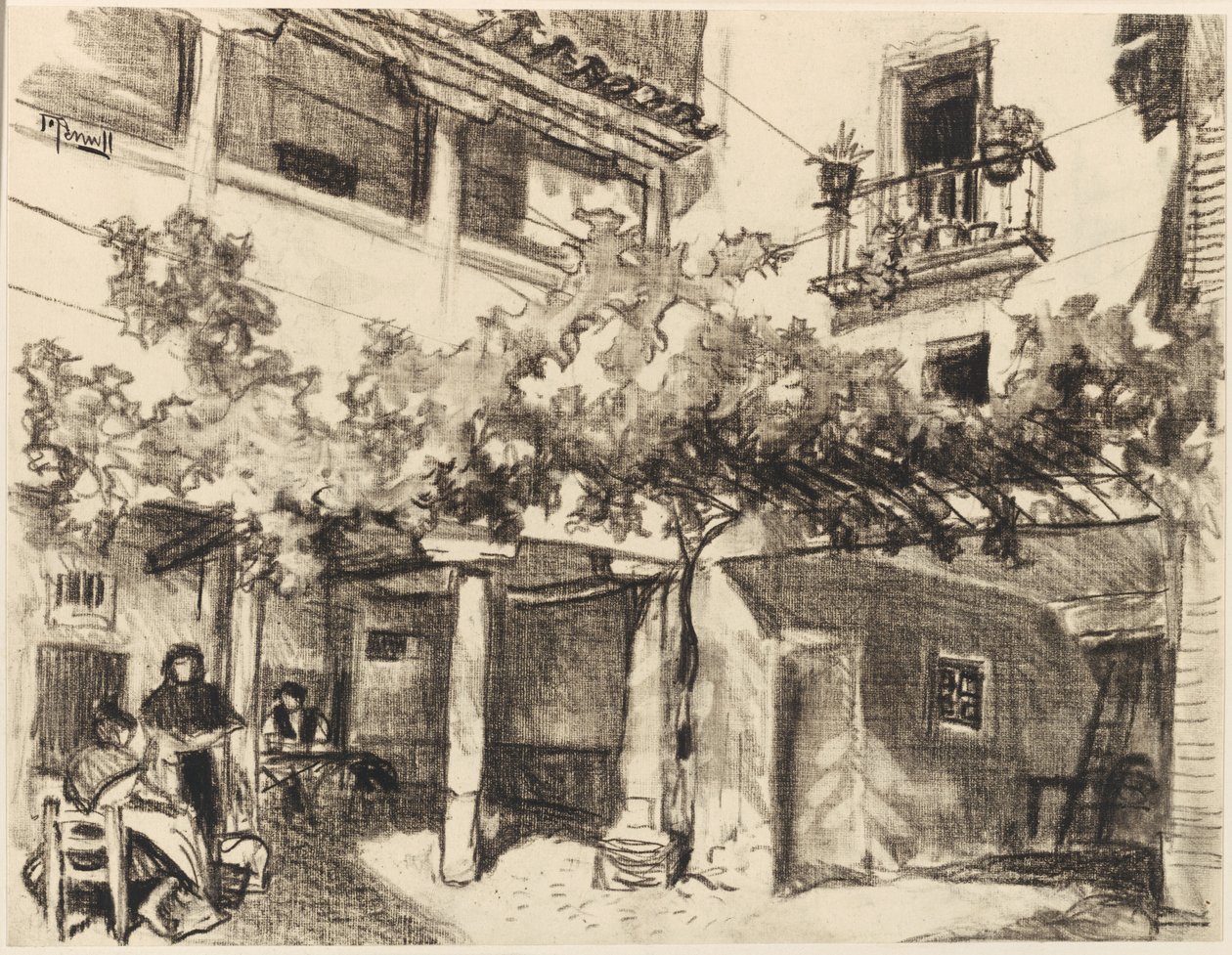Imágenes encantadoras de la vida doméstica, Alcalá de Joseph Pennell