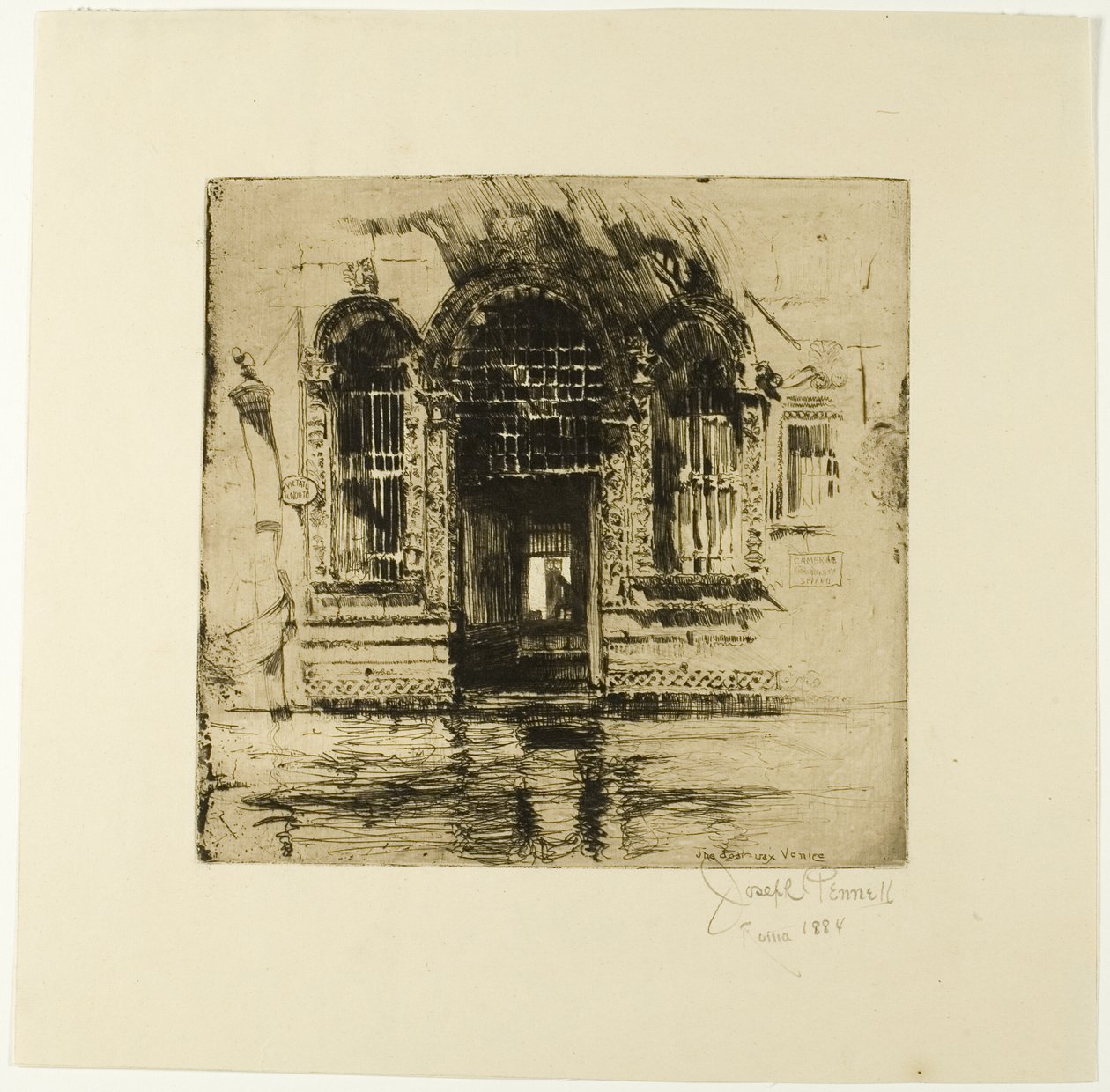 Puerta, Venecia de Joseph Pennell