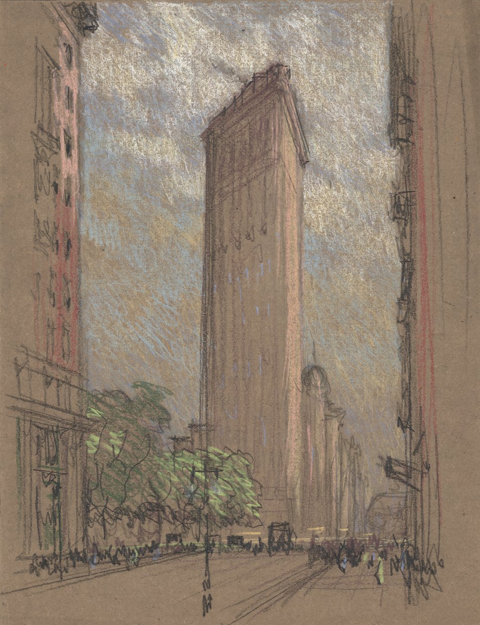 Dibujo del edificio Flatiron por Pennell, c.1904 de Joseph Pennell