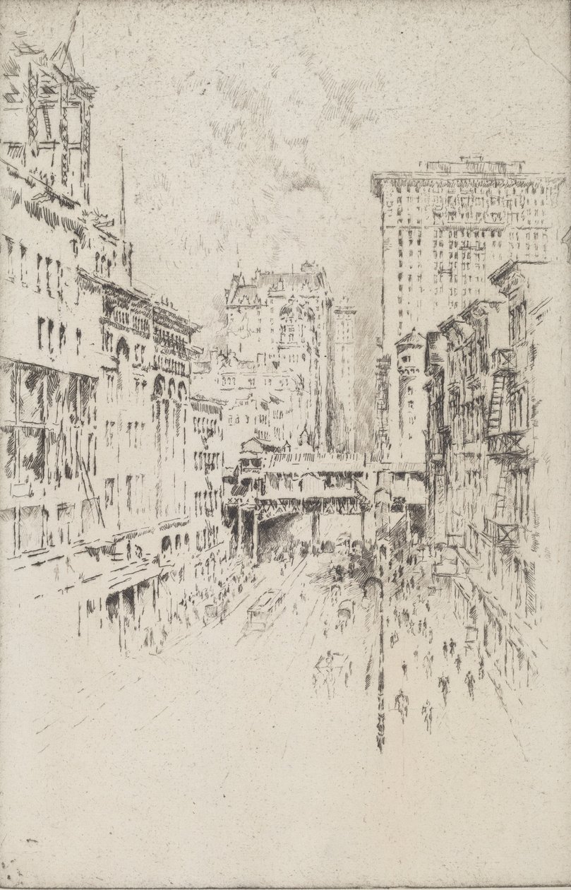 Calle Cuarenta y Dos, 1904 de Joseph Pennell