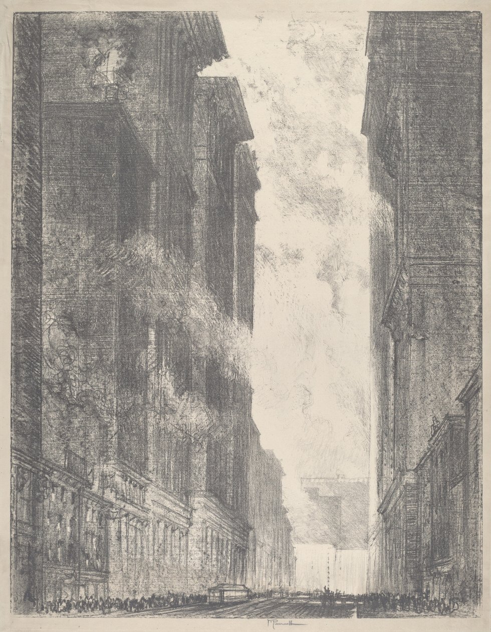 Cuarta Avenida, 1910 de Joseph Pennell