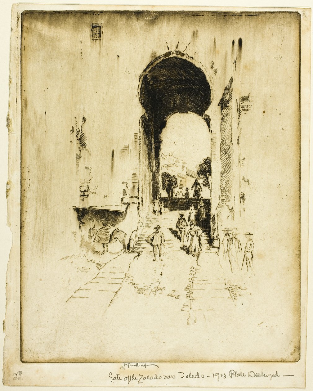 Puerta del Zocodovar, Toledo de Joseph Pennell