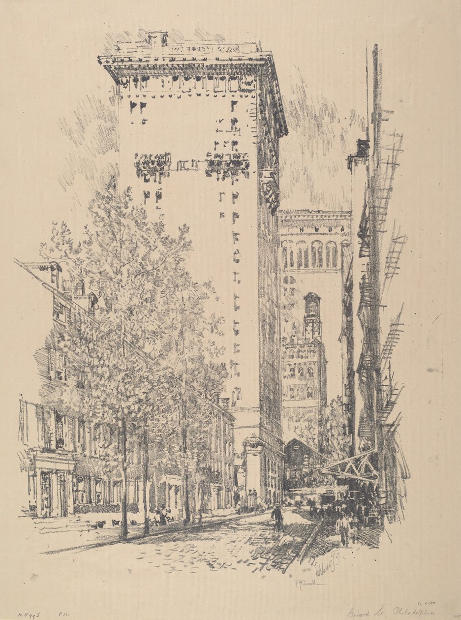 Calle Girard, 1912 de Joseph Pennell