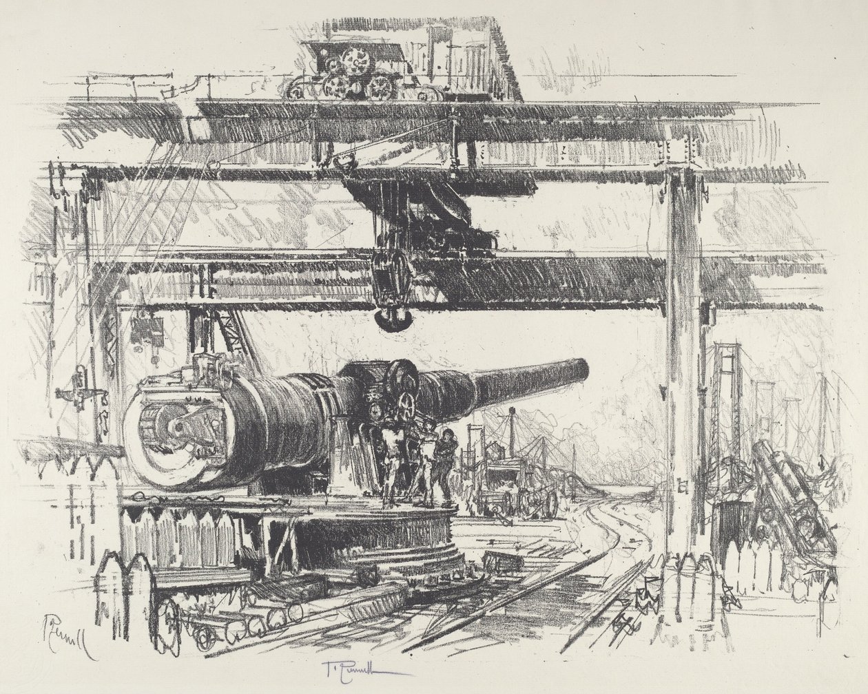 Prueba de cañones de Joseph Pennell