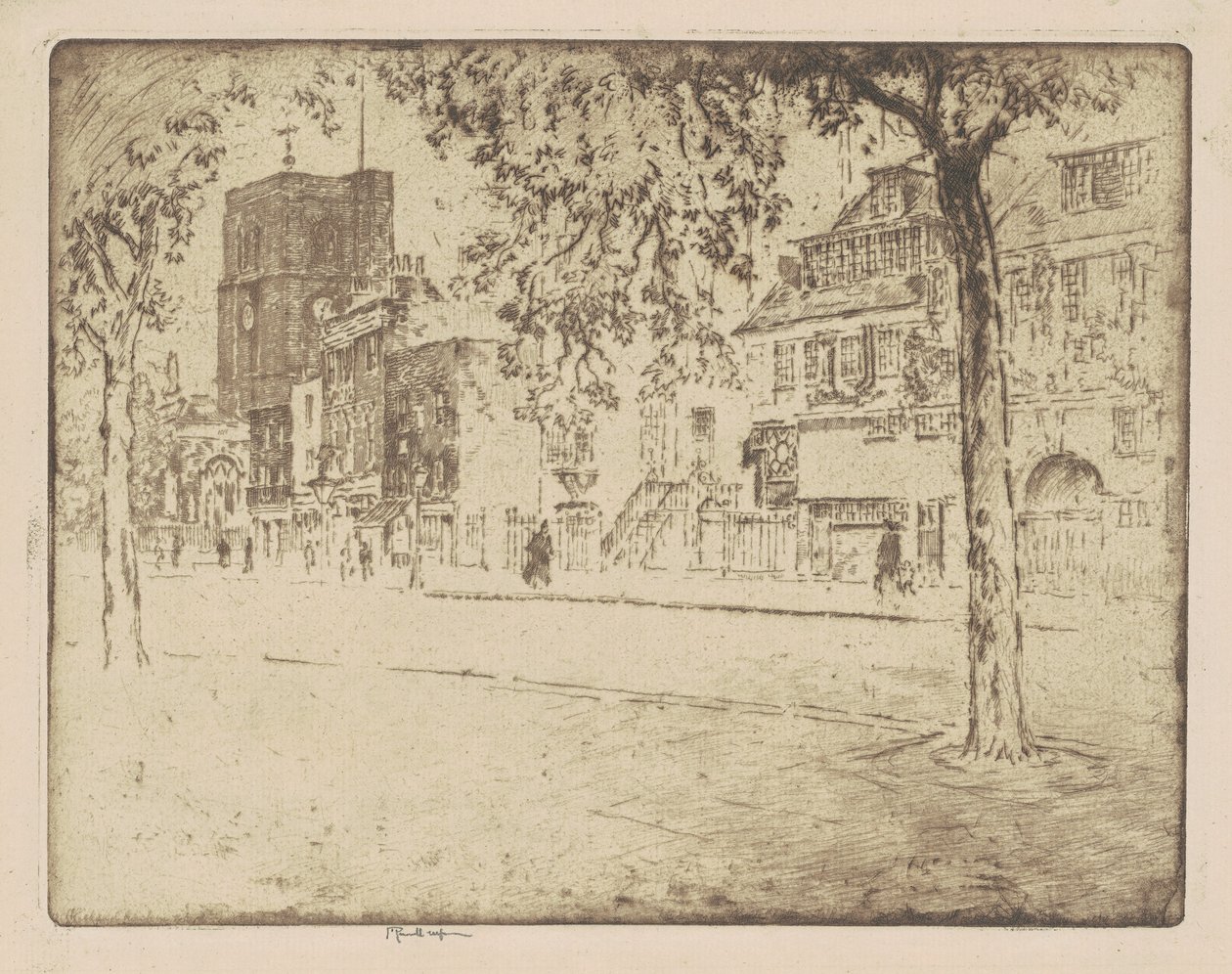 Casa donde murió Whistler de Joseph Pennell