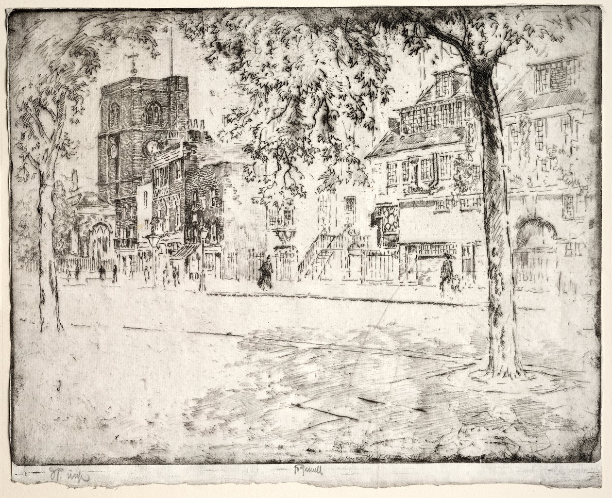 Casa donde murió Whistler de Joseph Pennell