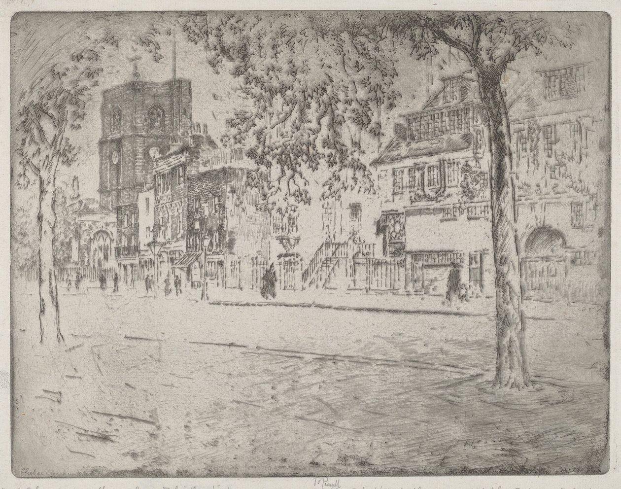 Casa donde murió Whistler de Joseph Pennell
