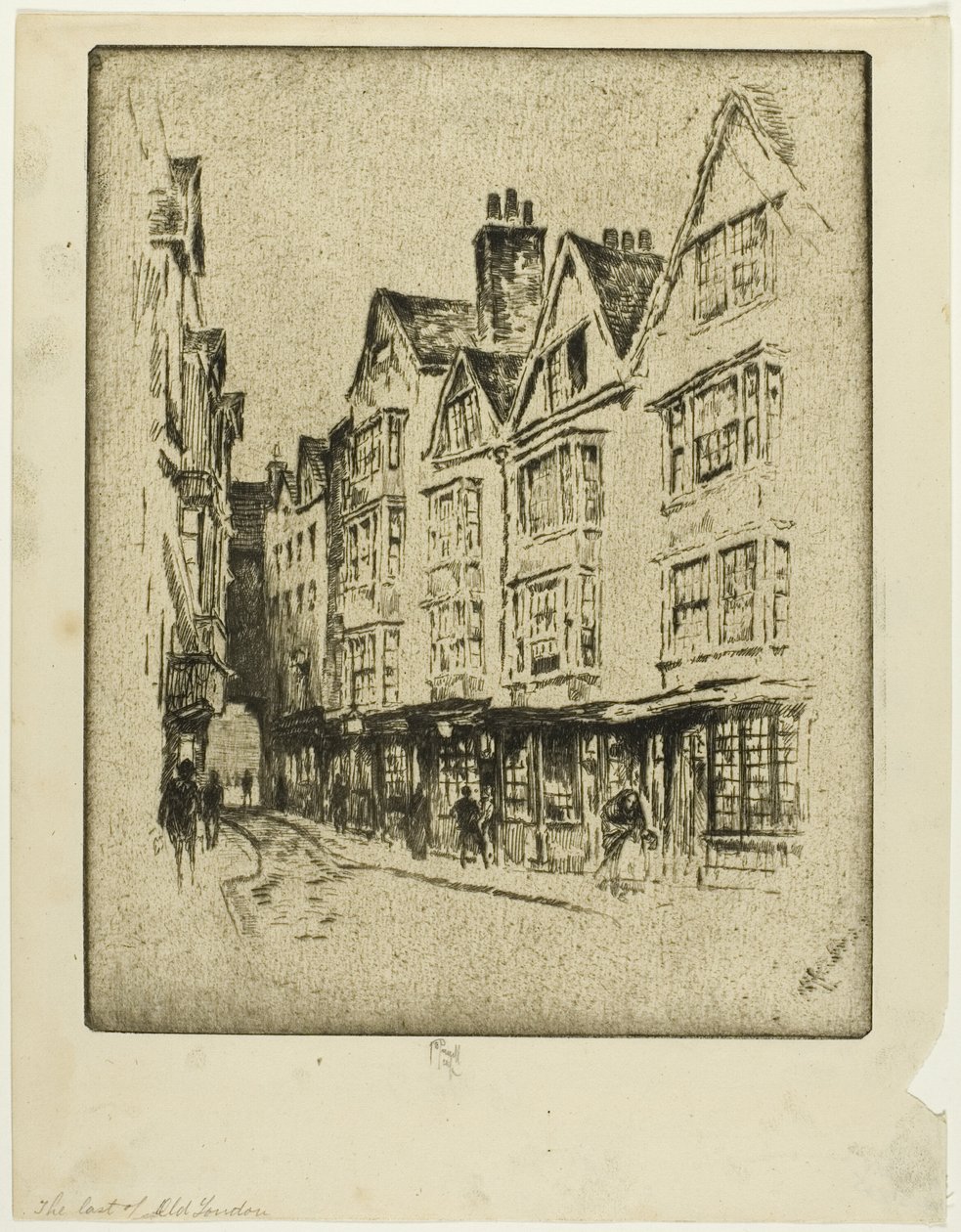 Último de Viejo Londres, Feria de la Tela de Joseph Pennell