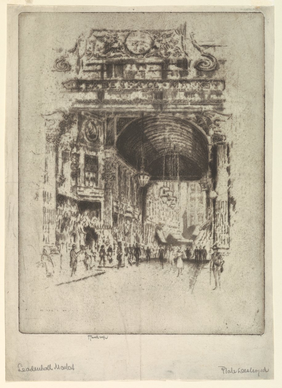 Mercado de Leadenhall, II de Joseph Pennell