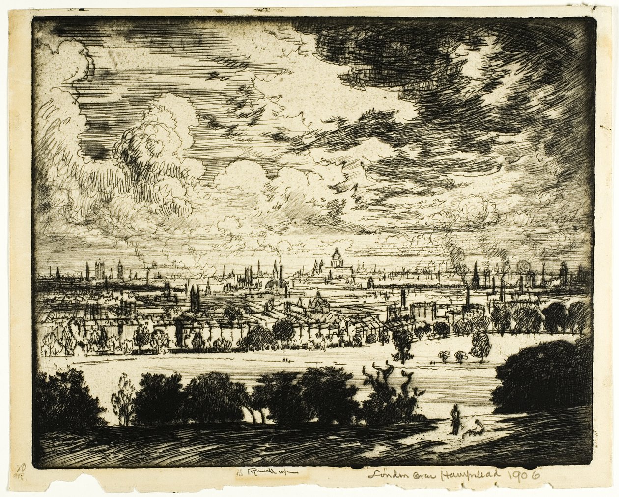 Londres sobre Hampstead de Joseph Pennell