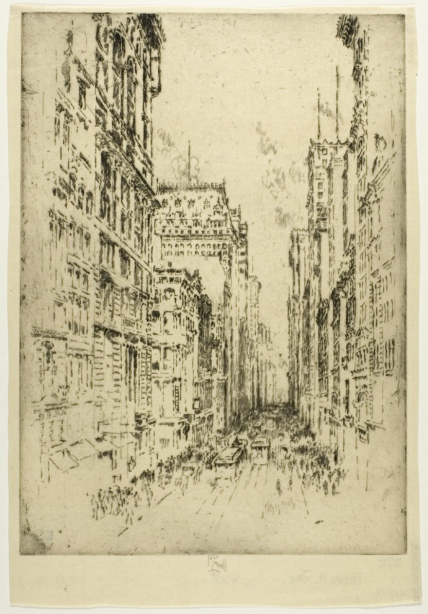 Broadway inferior de Joseph Pennell