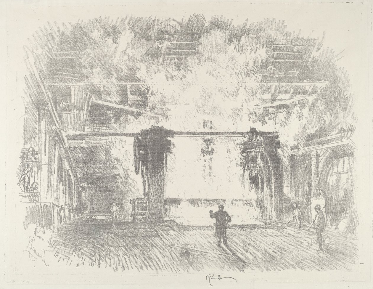 Fabricación de placas de armadura de Joseph Pennell