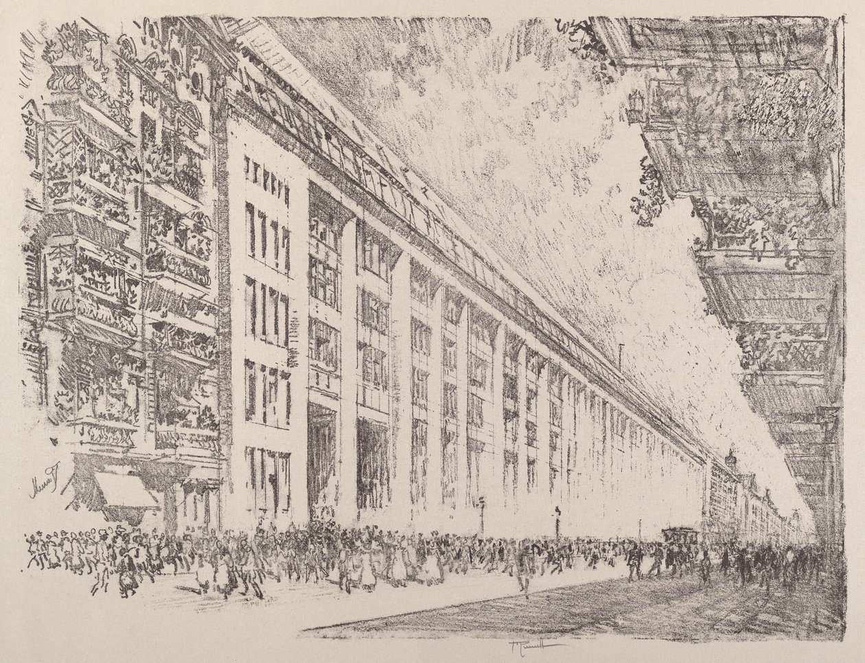 Mediodía, Obras de General Electric, Berlín, 1921 de Joseph Pennell