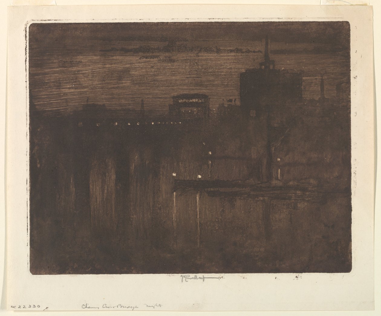 Niebla del Támesis de Joseph Pennell
