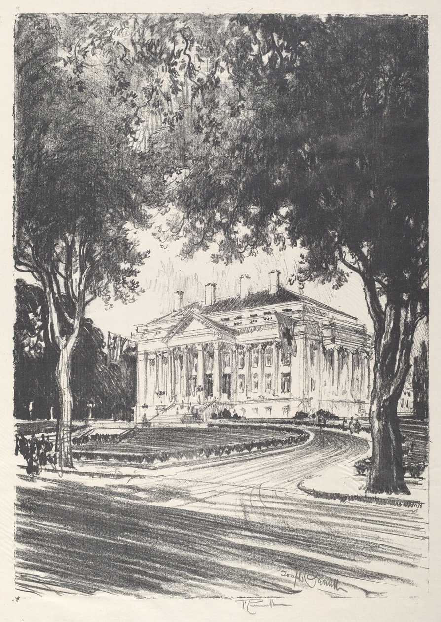 Sede central de la Cruz Roja Nacional, Washington de Joseph Pennell