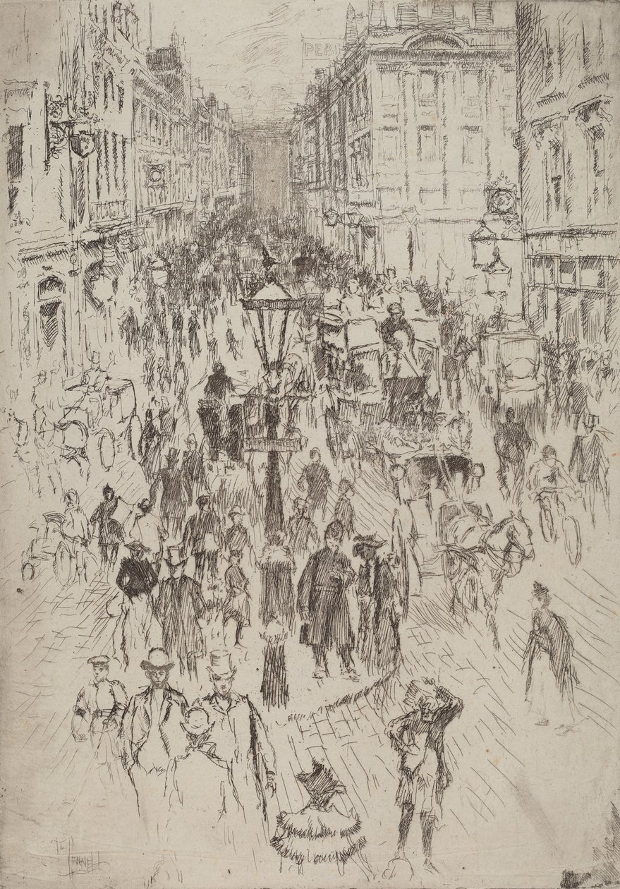 New Oxford Street, Londres de Joseph Pennell