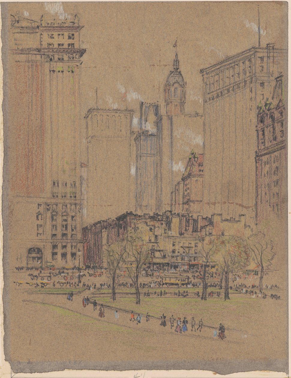 Nueva York, el viejo y el nuevo de Joseph Pennell