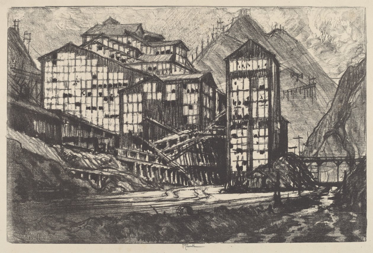 Viejo ojos de millón, 1910 de Joseph Pennell