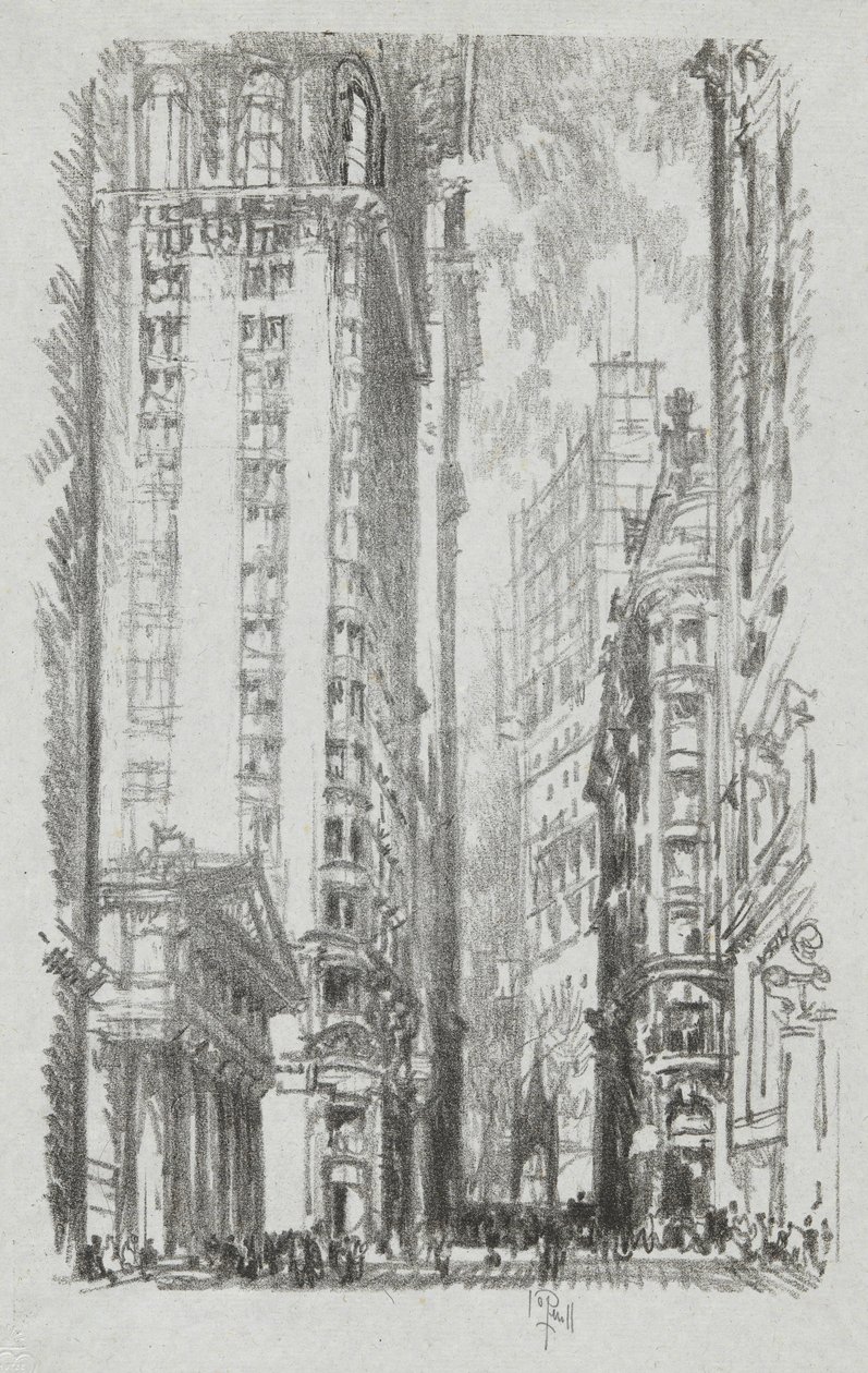 Pine Street, #6 en la colección Iconphile Club de Joseph Pennell