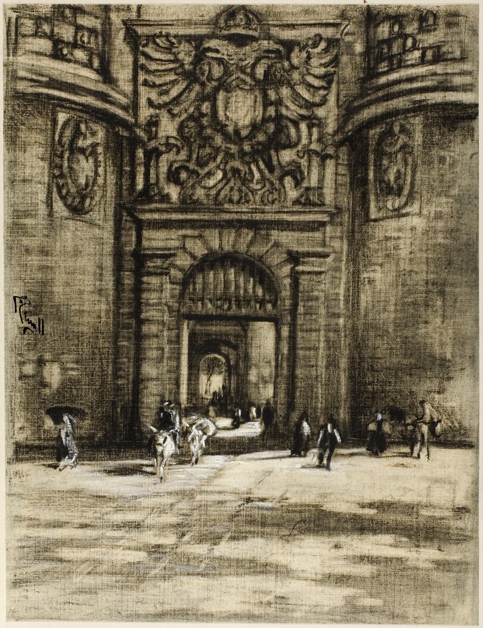 Porta Viragia, Toledo de Joseph Pennell