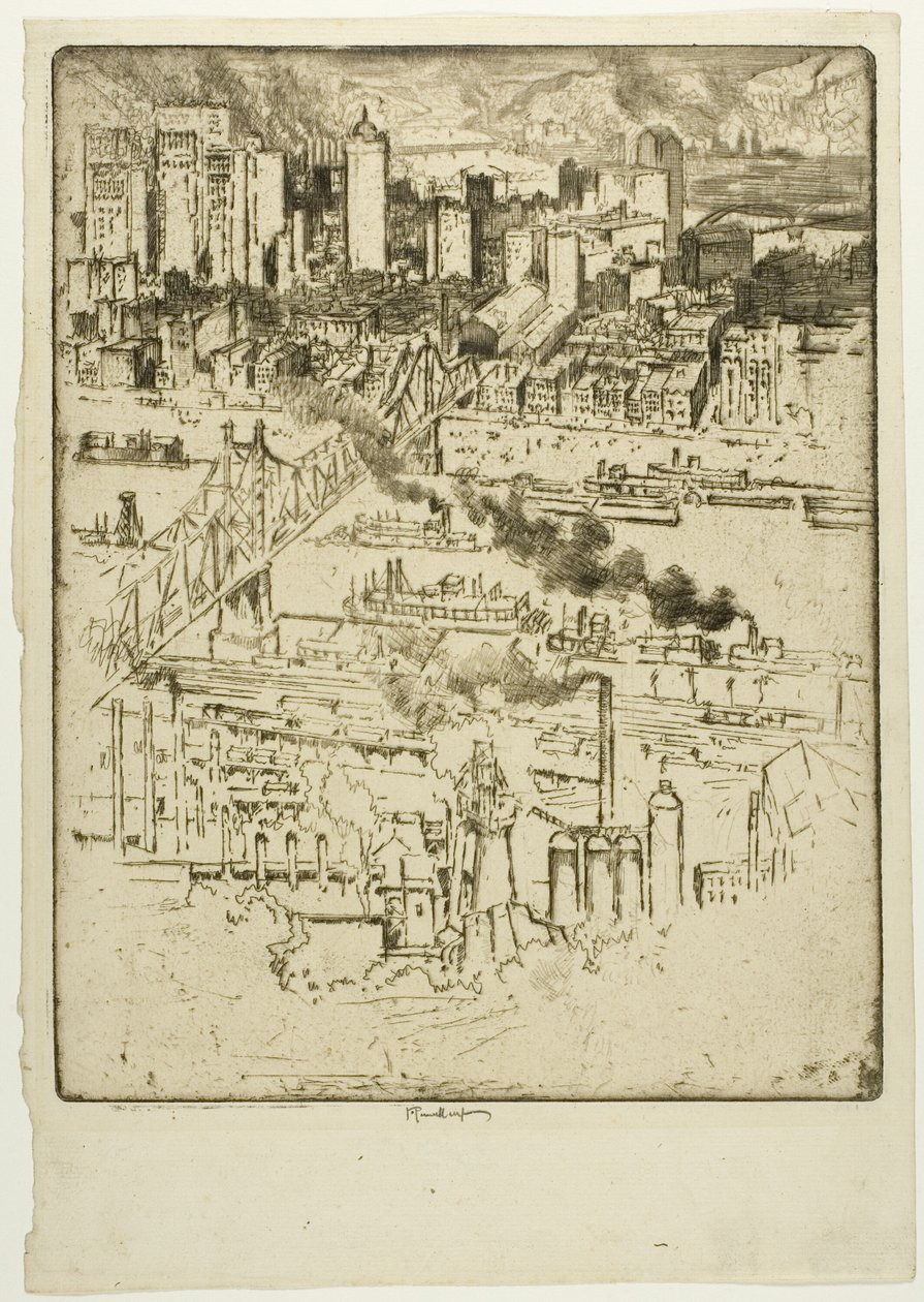 Estación de tren, Pittsburgh de Joseph Pennell