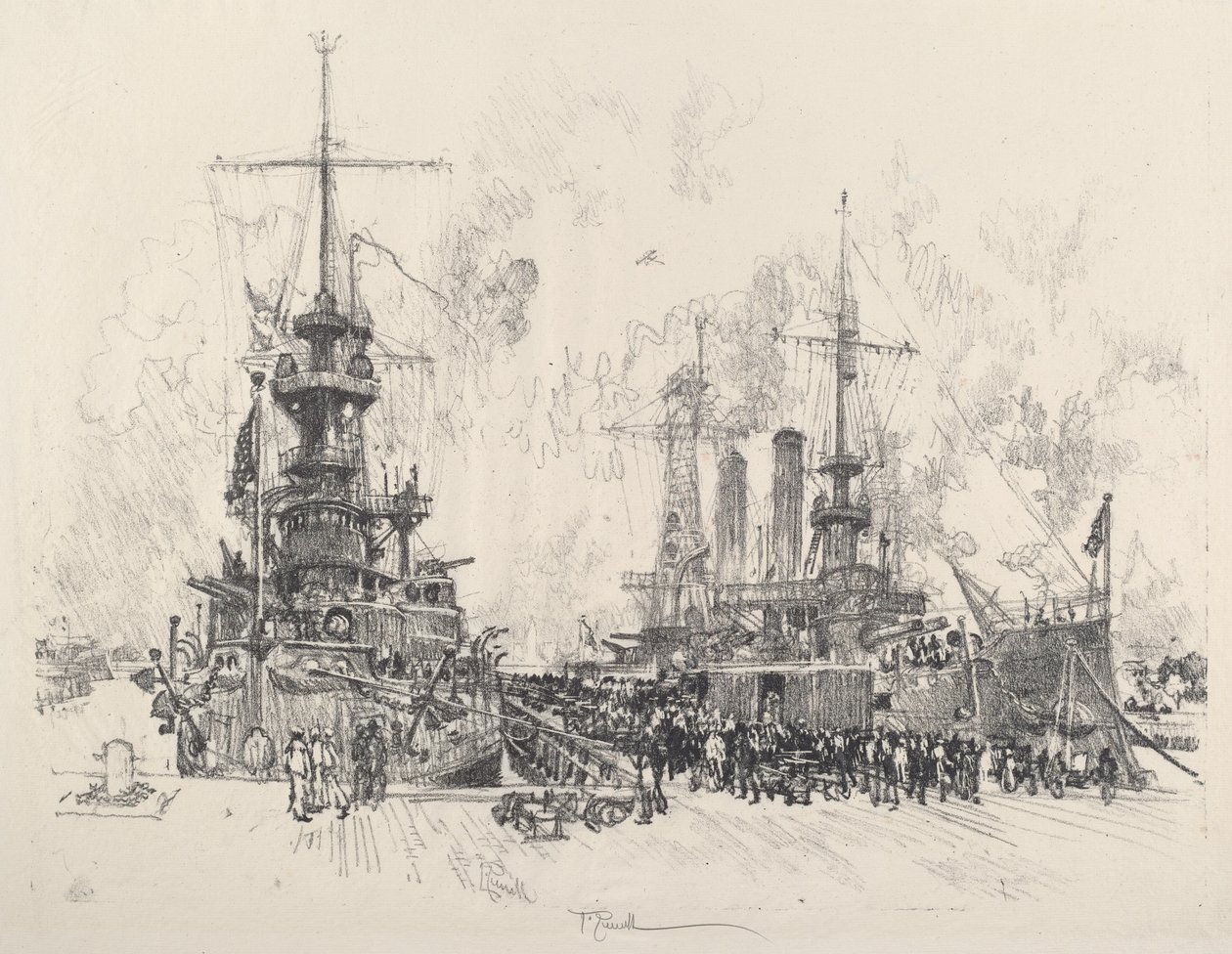 Listo para el servicio nuevamente, 1917 de Joseph Pennell
