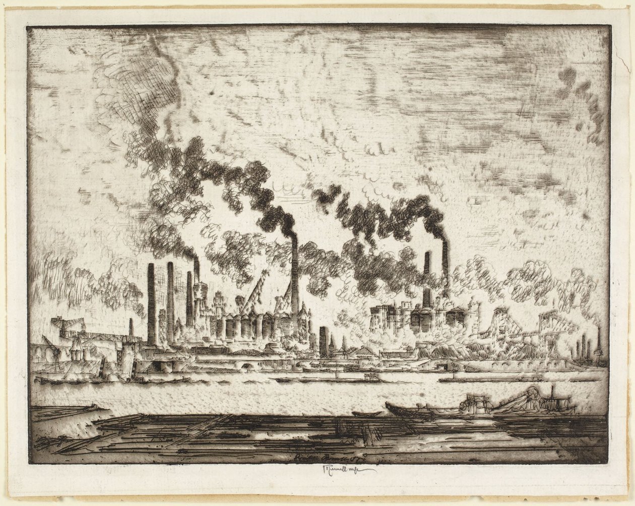 Castillos del Rin, Duisburgo de Joseph Pennell