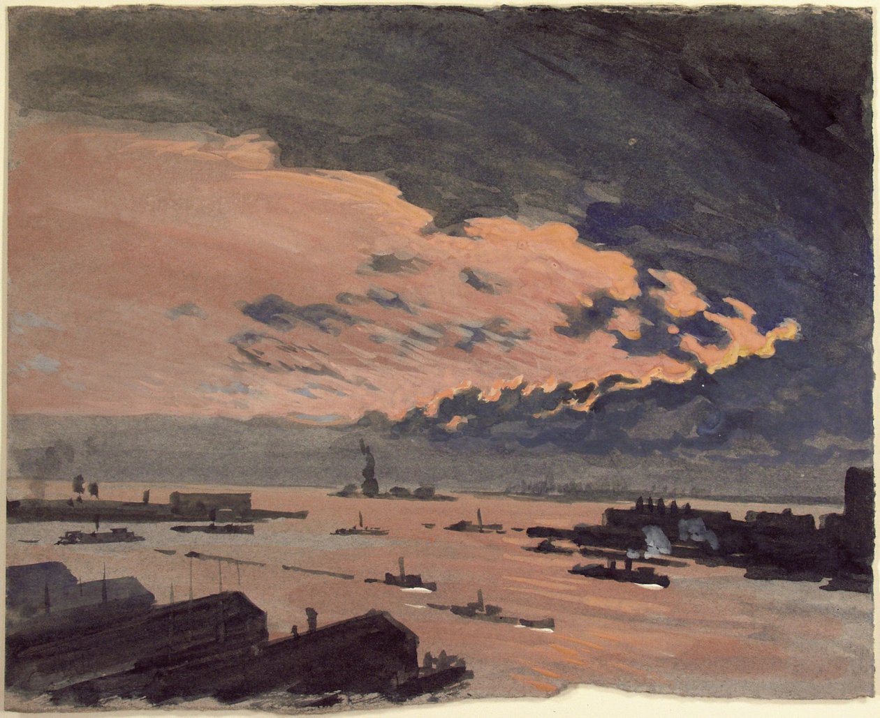 Nubes rosas de Joseph Pennell