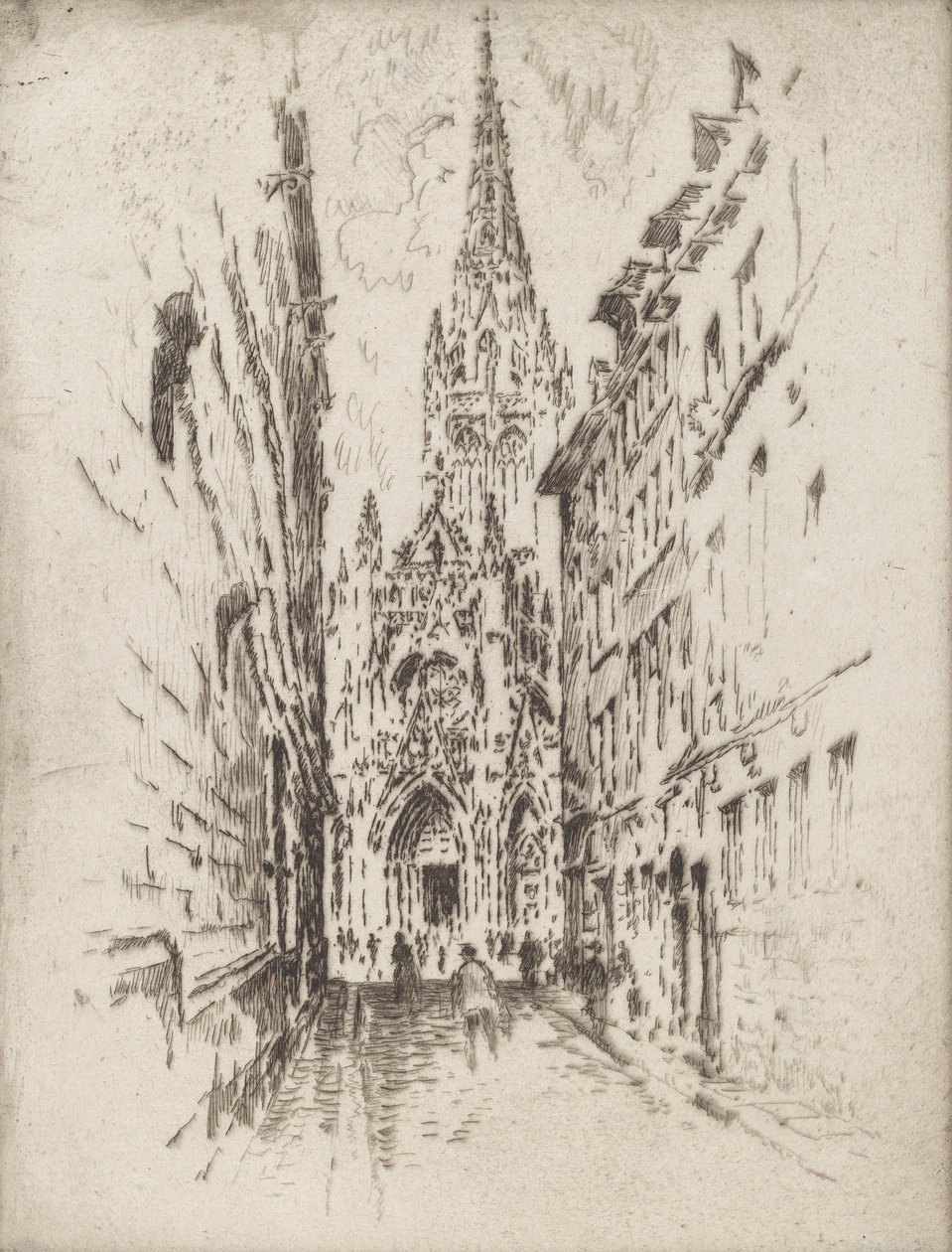San Maclou, Rouen, 1907 de Joseph Pennell