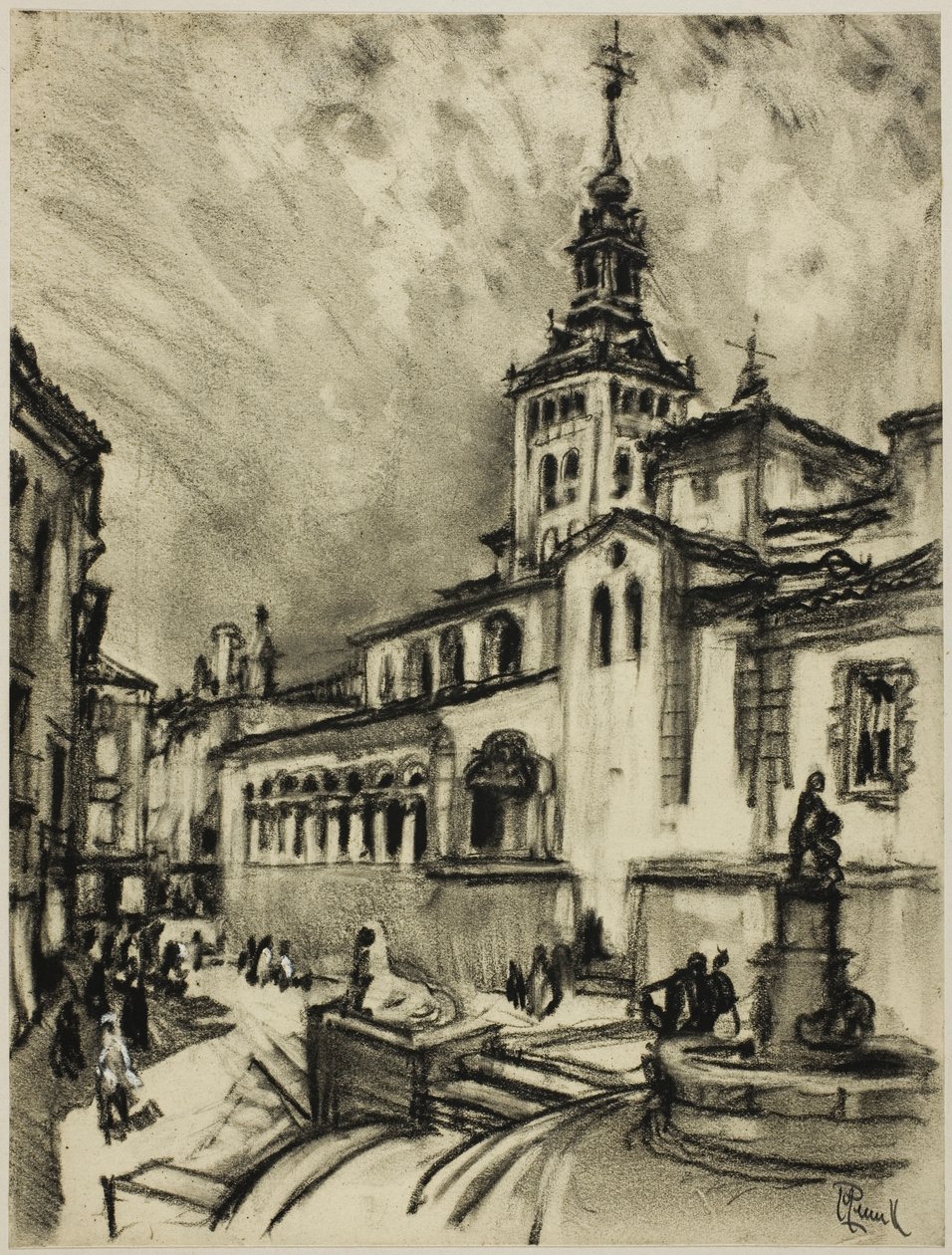 San Martín, Segovia de Joseph Pennell