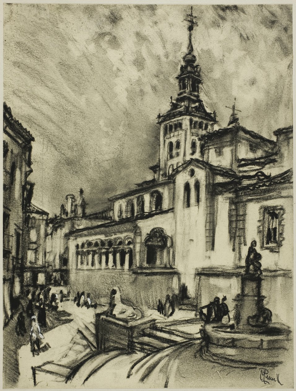 San Martín, Segovia de Joseph Pennell