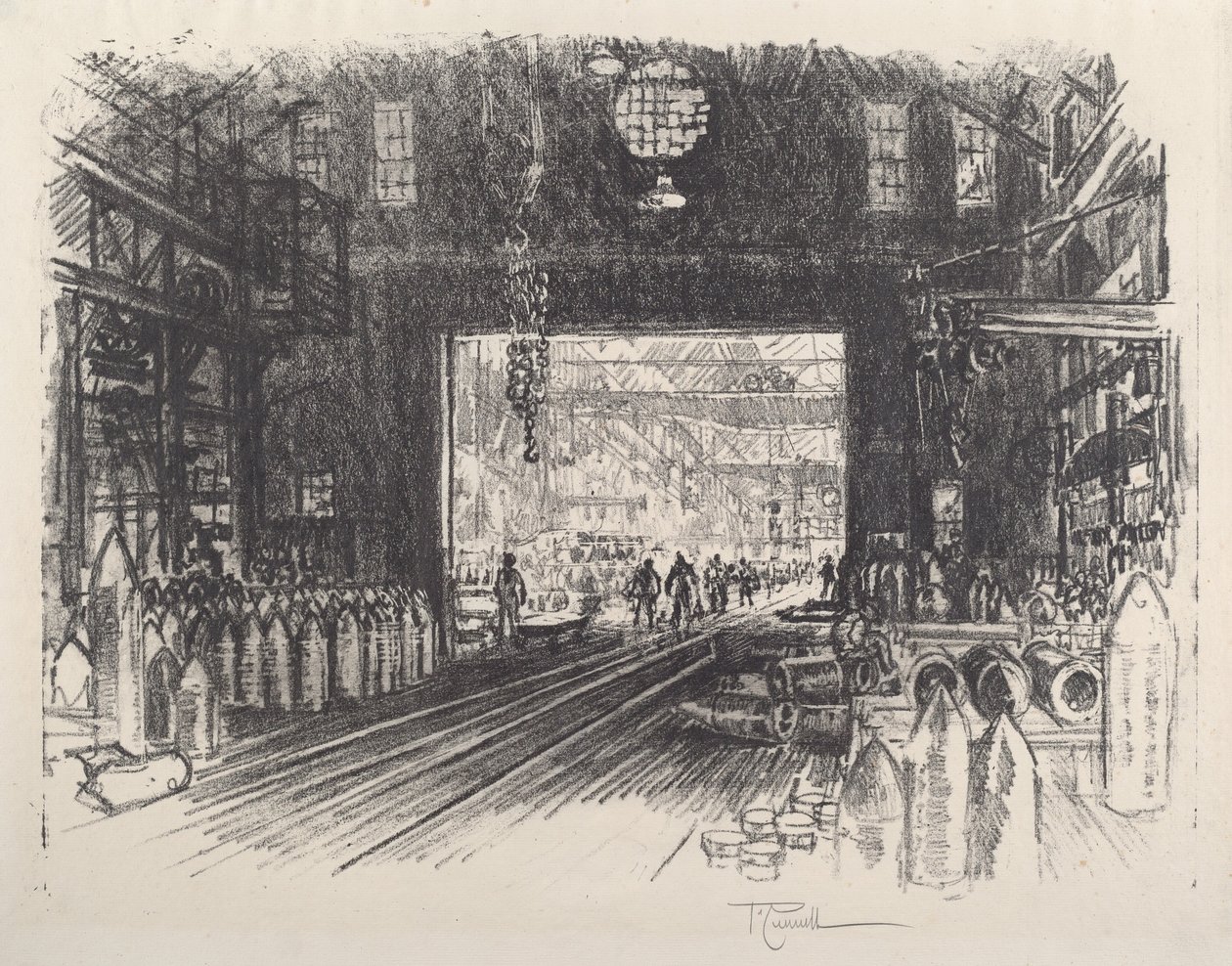 Fábrica de conchas, n.º II de Joseph Pennell