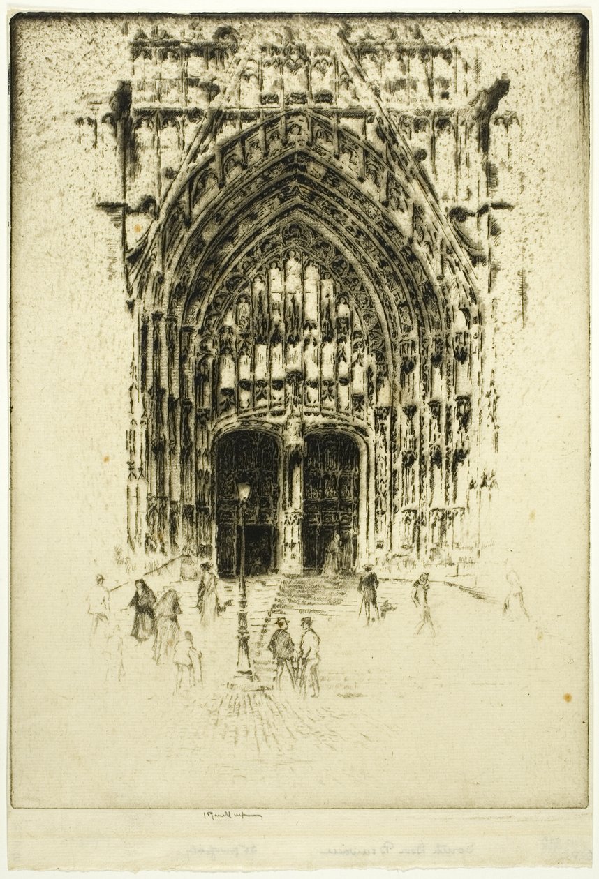 Puerta sur, Beauvais de Joseph Pennell