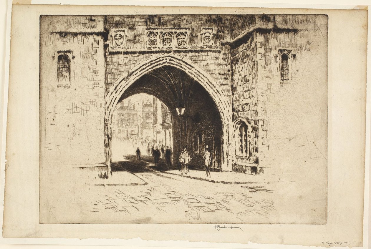 Puerta de San Juan, Clerkenwell de Joseph Pennell