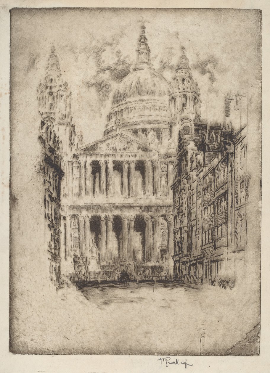 San Pablo, Fleet Street, Londres de Joseph Pennell
