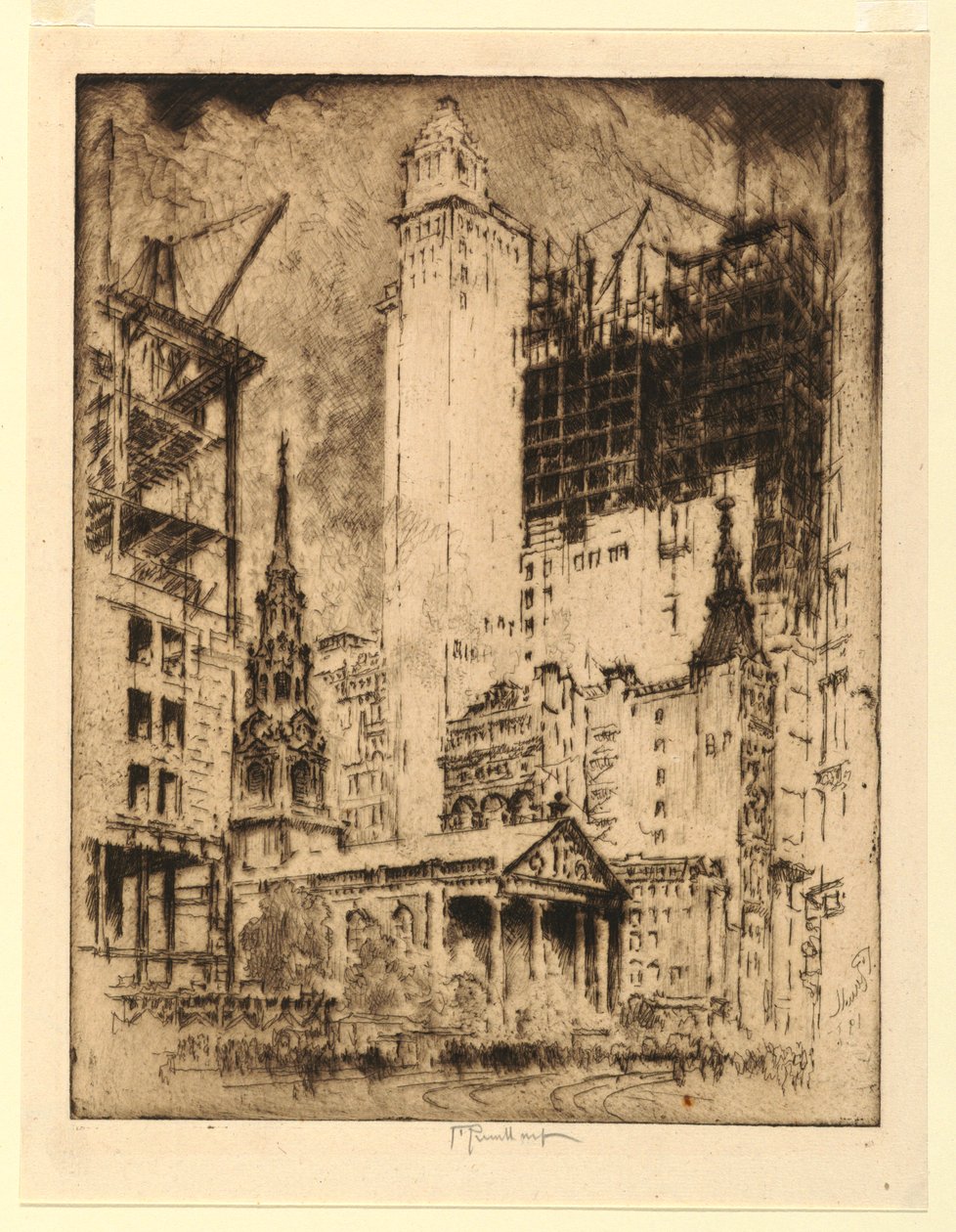 San Pablo, Nueva York de Joseph Pennell