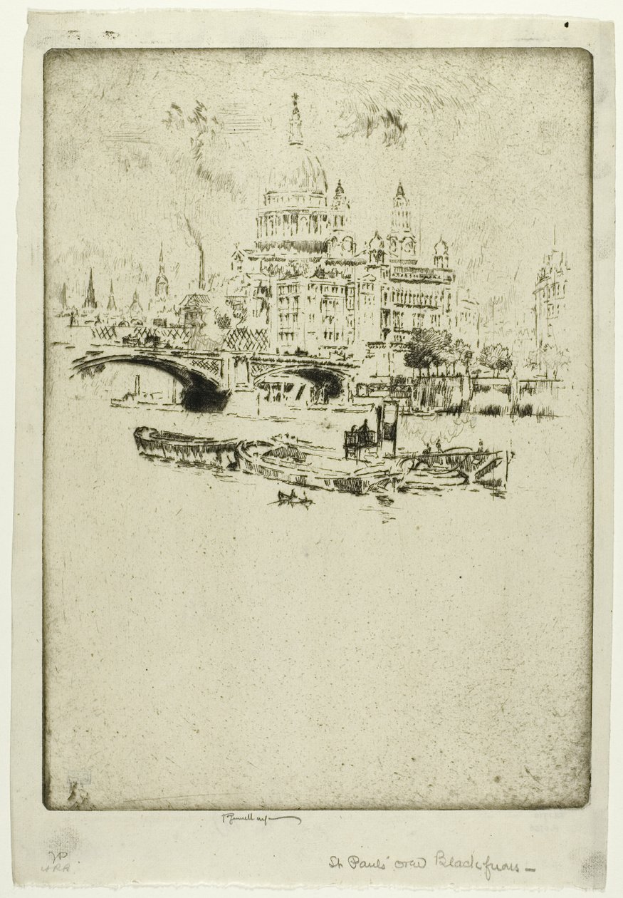 San Pablo desde el río de Joseph Pennell