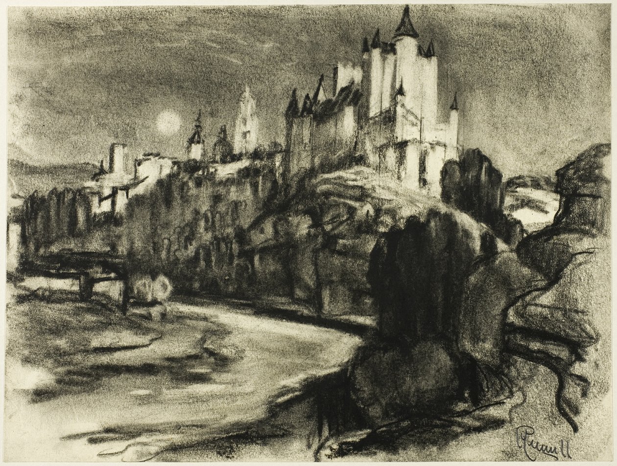 El Alcázar, Segovia de Joseph Pennell