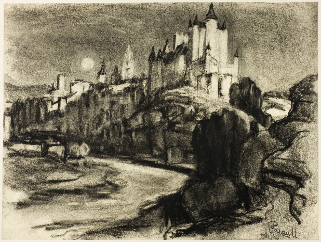El Alcázar, Segovia de Joseph Pennell
