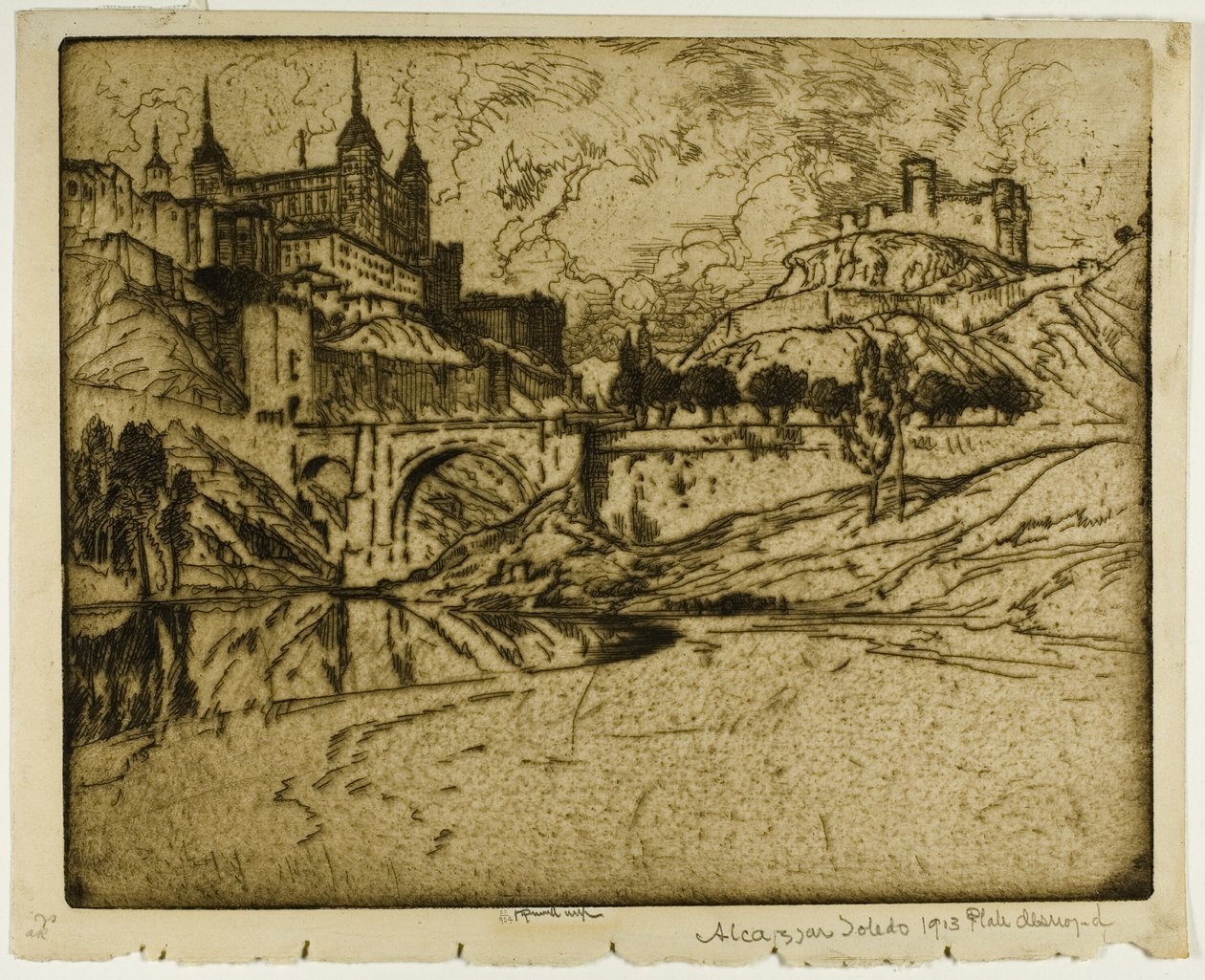 El Alcázar, Toledo de Joseph Pennell