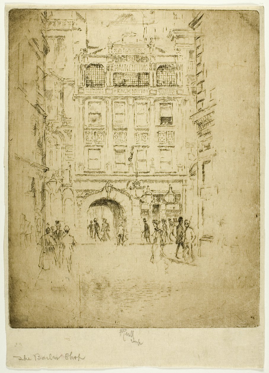 La Barbería de Joseph Pennell