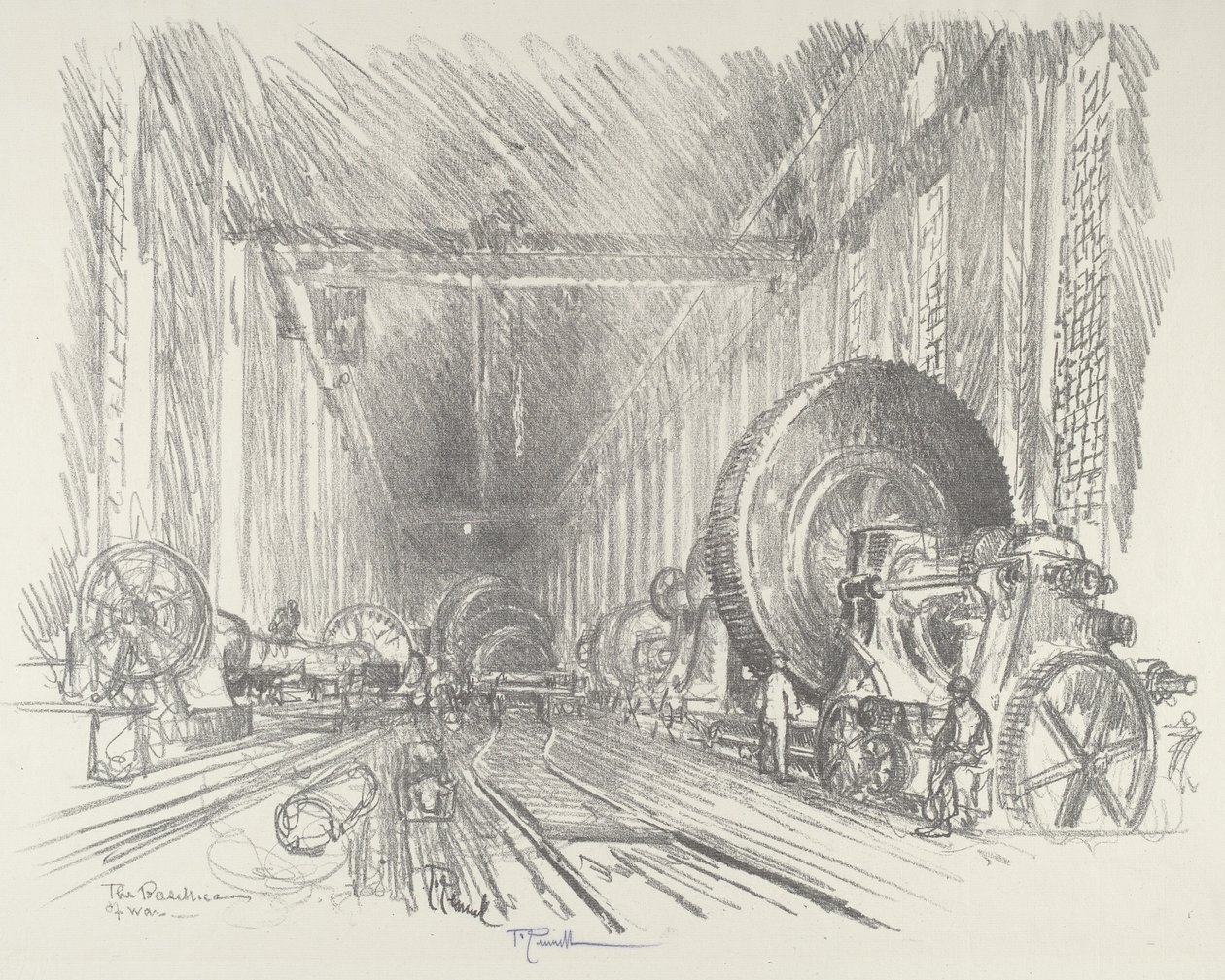 La Basílica de la Guerra, 1916 de Joseph Pennell