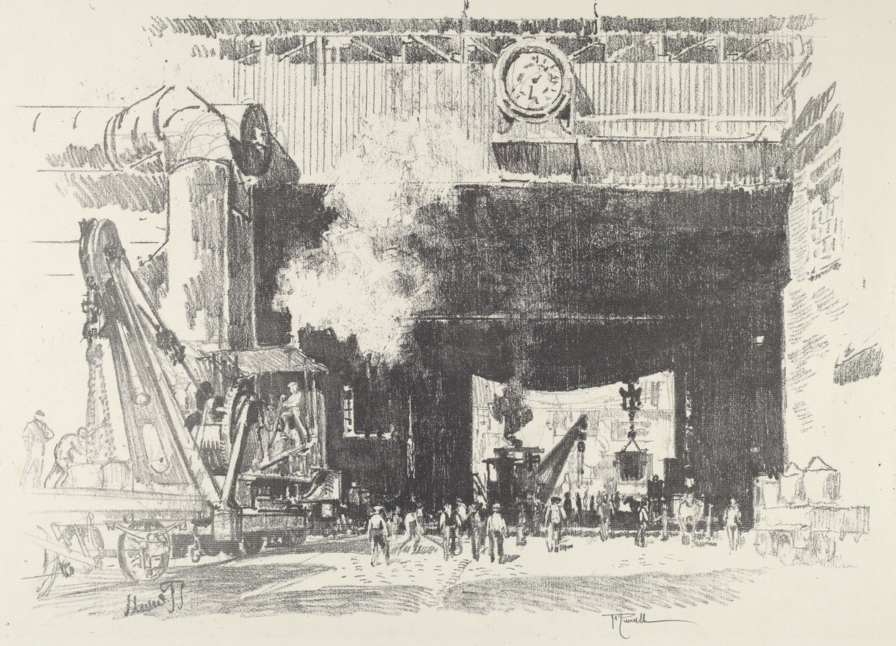 La gran puerta de la gran tienda de Joseph Pennell