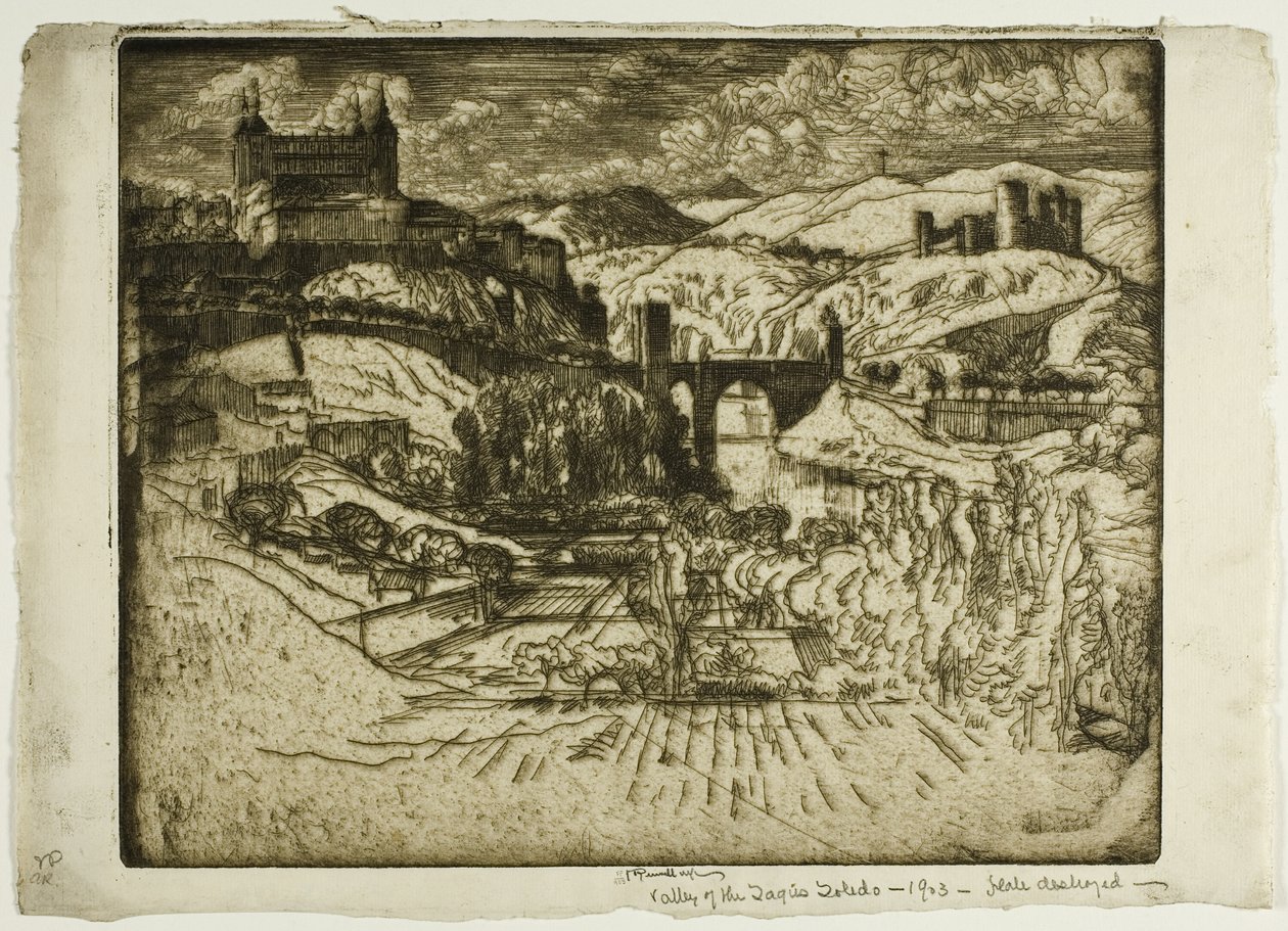 Los castillos, Toledo de Joseph Pennell